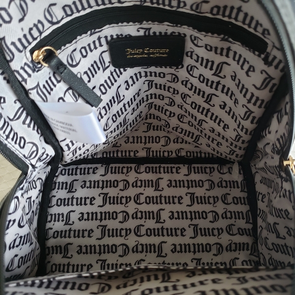 Juicy Couture Velour Black Liquorice Big Spender Mini Backpack NWT